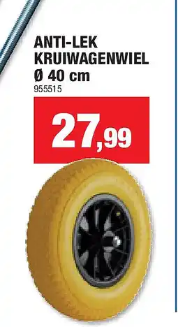 Hubo ANTI-LEK KRUIWAGENWIEL Ø 40 cm aanbieding