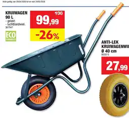 Hubo KRUIWAGEN 90 L aanbieding