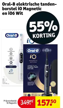 Kruidvat Oral-B elektrische tandenborstel iO Magnetic en iO6 Wit aanbieding