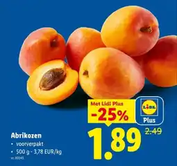 Lidl Abrikozen aanbieding