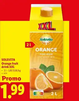 Lidl Orange fruit drink XXL aanbieding