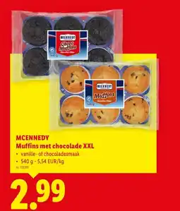 Lidl Muffins met chocolade XXL aanbieding