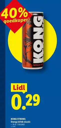 Lidl Energy drink classic aanbieding