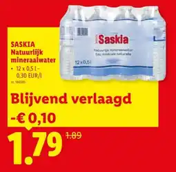 Lidl Natuurlijk mineraalwater aanbieding