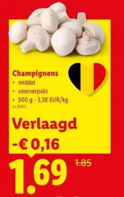 Lidl Champignons aanbieding