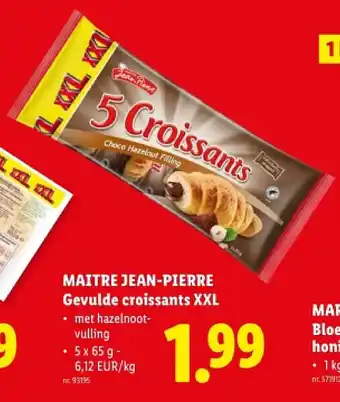 Lidl Gevulde croissants XXL aanbieding