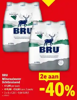 Lidl Mineraalwater lichtbruisend aanbieding