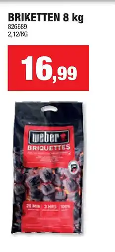 Hubo BRIKETTEN 8 kg aanbieding
