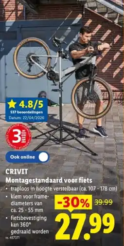 Lidl Montagestandaard voor fiets aanbieding