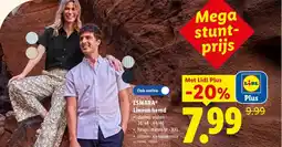 Lidl Linnen hemd aanbieding