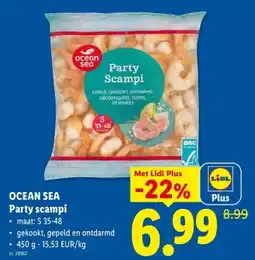 Lidl Party scampi aanbieding