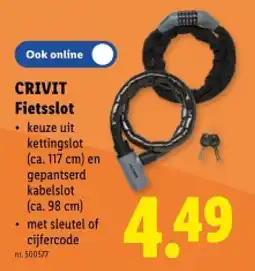 Lidl Fietsslot aanbieding