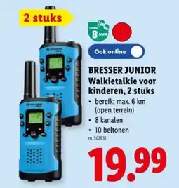 Lidl Walkietalkie voor kinderen, 2 stuks aanbieding