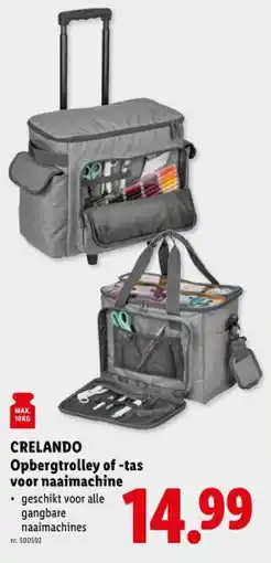 Lidl Opbergtrolley of -tas voor naaimachine aanbieding