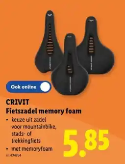 Lidl Fietszadel memory foam aanbieding