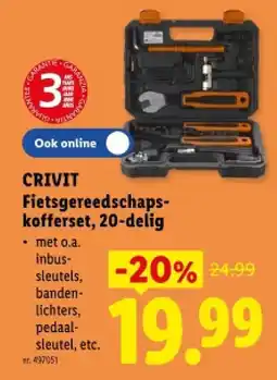 Lidl Fietsgereedschapskofferset, 20-delig aanbieding