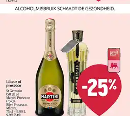Delhaize Likeur of prosecco aanbieding