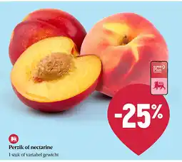 Delhaize Perzik of nectarine aanbieding