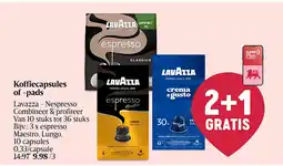 Delhaize Koffiecapsules of -pads aanbieding
