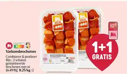 Delhaize Varkensbrochettes aanbieding