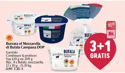 Delhaize Burrata of Mozzarella di Bufala Campana DOP aanbieding