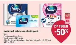 Delhaize Keukenrol, zakdoeken of toiletpapier aanbieding
