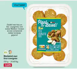 Delhaize Biofalafel met feta/courgette aanbieding