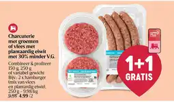Delhaize Charcuterie met groenten of vlees met plantaardig eiwit met 30% minder V.G aanbieding