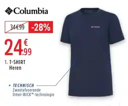 Intersport Columbia T-shirt Heren aanbieding