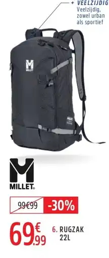 Intersport Rugzak 22L aanbieding