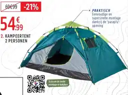Intersport Kampeertent 2 personen aanbieding