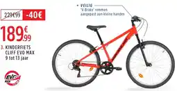 Intersport Kinderfiets cliff evo max aanbieding