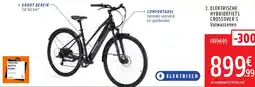 Intersport Elektrische hybridefiets crossover S Volwassenen aanbieding