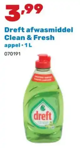 Happyland Dreft afwasmiddel Clean & Fresh aanbieding