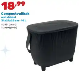 Happyland Compostvuilbak met deksel aanbieding