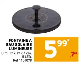Trafic Fontaine a eau solaire lumineuse aanbieding