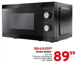 Trafic Sharp Micro-ondes aanbieding