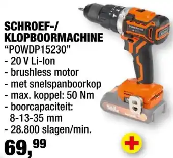 Schroef-/ klopboormachine POWDP15230