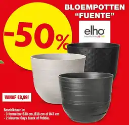 Hubo Bloempotten fuente aanbieding