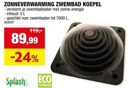 Hubo Zonneverwarming zwembad koepel aanbieding