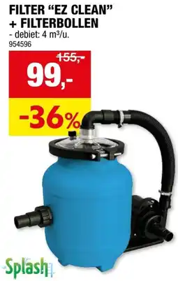 Hubo Filter ez clean + filterbollen aanbieding