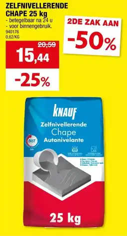 Hubo Zelfnivellerende chape aanbieding
