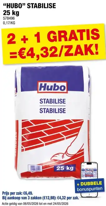 Hubo Hubo stabilise aanbieding