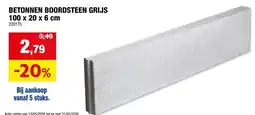 Hubo Betonnen boordsteen grijs aanbieding