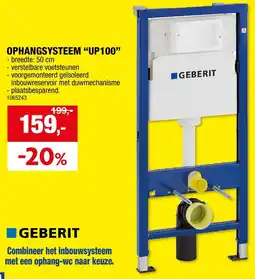 Hubo Ophangsysteem up100 aanbieding