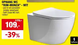Hubo Ophang wc rim-monza - wit aanbieding