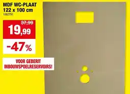 Hubo MDF WC-plaat aanbieding