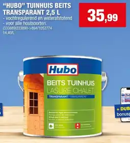 Hubo Hubo tuinhuis beits transparant aanbieding