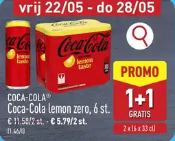 ALDI Coca-Cola lemon zero aanbieding