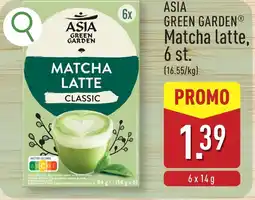 ALDI Asia green garden Matcha latte aanbieding